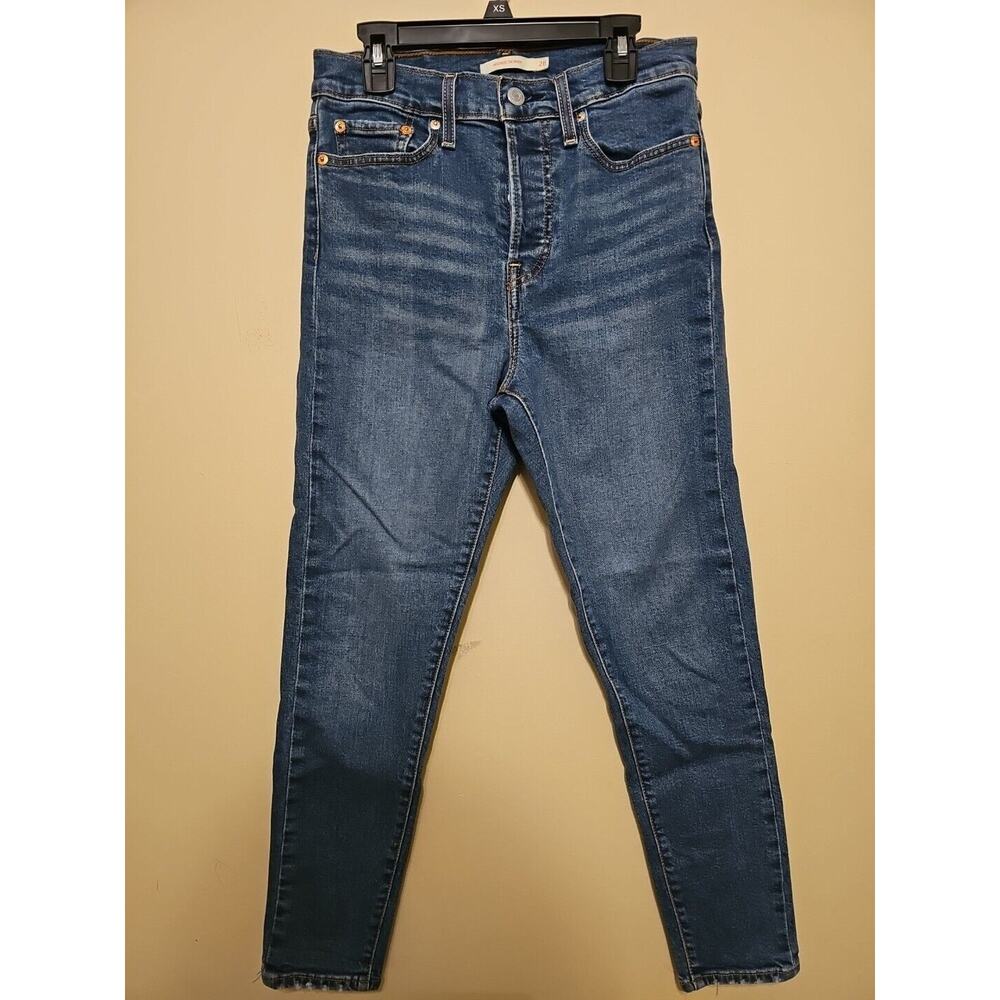 Levi's Wedgie Skinny Jeans Women's size 28 Button Fly Raw Hem High-Rise